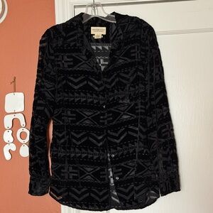 Denim & Supply Ralph Lauren Black Button Down Shirt